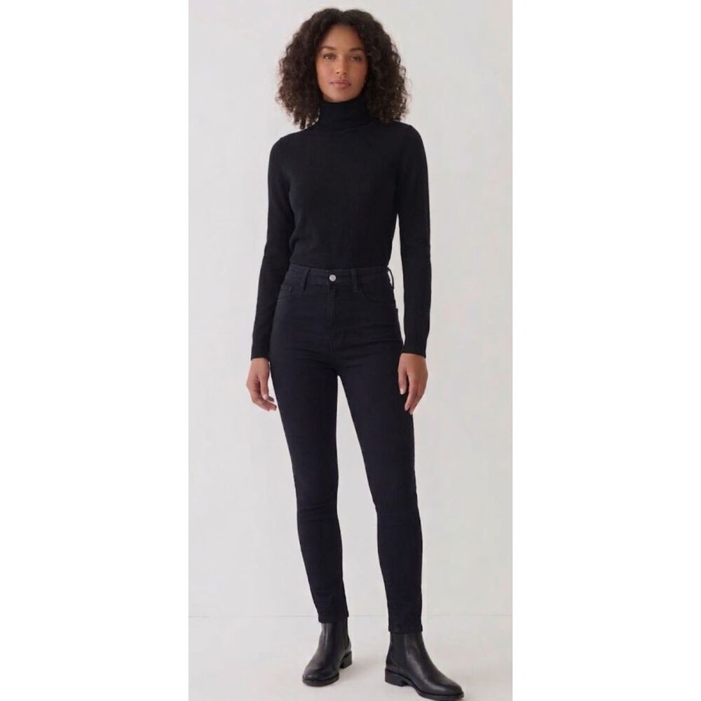 AE American Eagle Curvy Highest Rise Jegging Skinny Black Women's Size 8